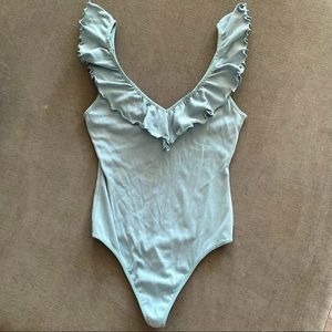 Aritzia Wilfred Ribbed Bodysuit